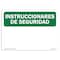 Signmission OSHA INSTRUCTIONS Sign, INSTRUCCIONES DE SEGURIDAD, 10in X 7in Rigid Plastic, 7" W, 10" L, Landscape OS-SI-P-710-L-11439 - alternate 1